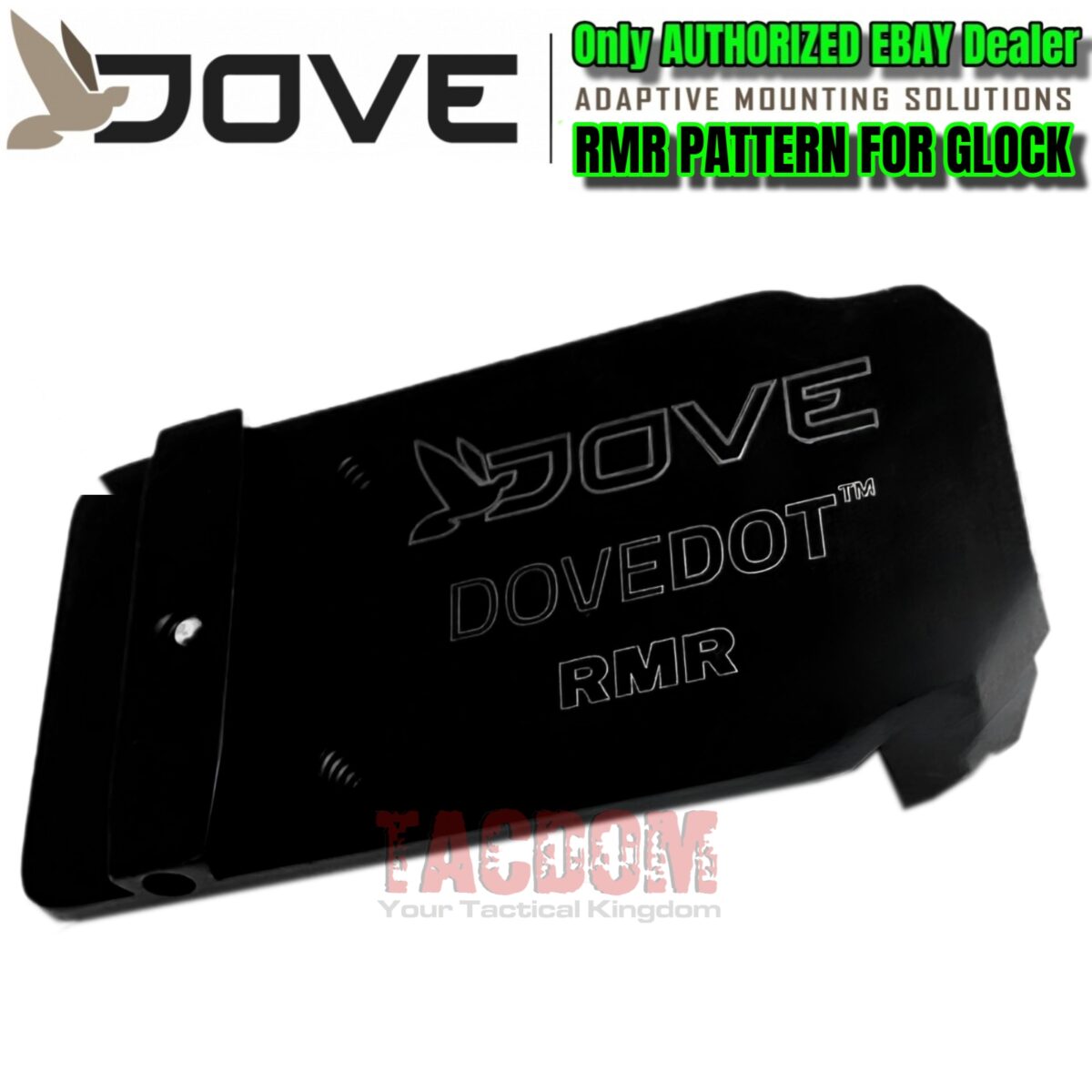 DOVE Mounting Solutions for Glock RMR Slide Sight Adapter with Front & Rear Sights - Image 3