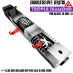 AGGRESSIVE ARMS TRIPPLE DIAMOND Match BLACK STAINLESS STEEL "HYVVE HOODBarrel for GLOCK 19 GEN 1-5 - 9mm - Image 2