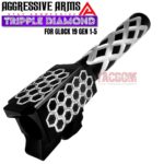 AGGRESSIVE ARMS TRIPPLE DIAMOND Match BLACK STAINLESS STEEL "HYVVE HOODBarrel for GLOCK 19 GEN 1-5 - 9mm - Image 5