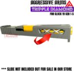 AGGRESSIVE ARMS TRIPPLE DIAMOND Match GOLD STAINLESS STEEL Barrel for GLOCK 19 GEN 1-5 - 9mm - Image 2