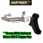 WARFINGER by Ranger Proof / JOHNNY GLOCK COLLABORATION VEX F3 "ALL" v2 STEALTH Black/Black "ADJUSTABLE VERSION" TRIGGER for GLOCK GEN 1 2 3 4 5 - 17 19 19X 20 21 22 23 24 26 27 31 32 33 34 35 37 36 38 39 43 43x 45 48 - Image 7