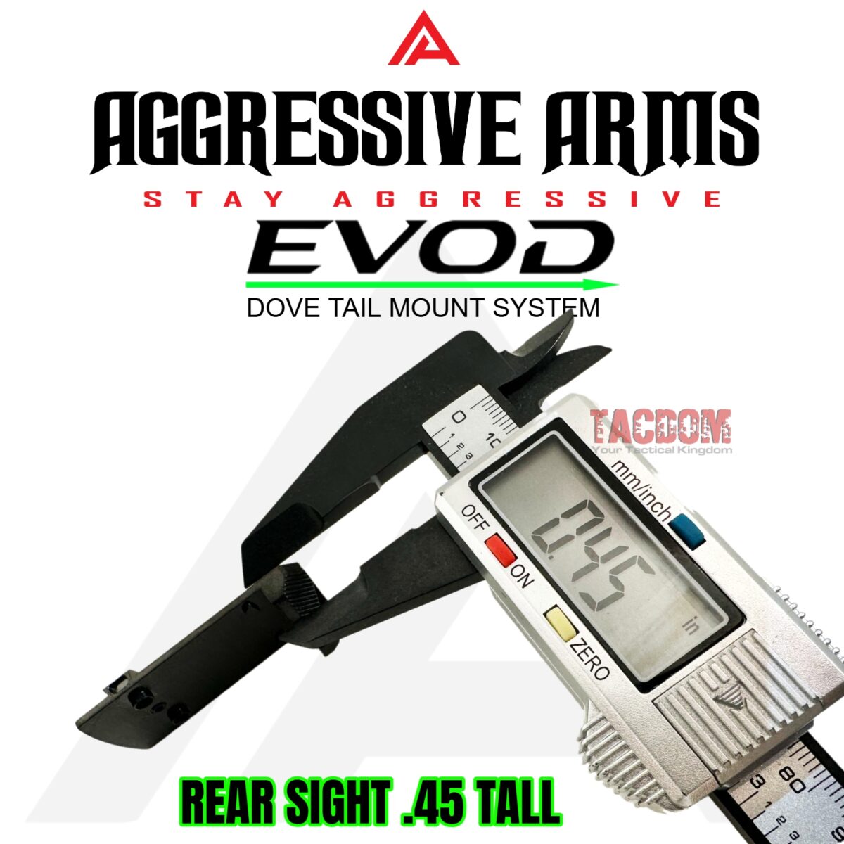 AGGRESSIVE ARMS EVOD DOVE MOUNT SYSTEM for Glock RMSc Slide Sight Adapter with Front FIBER OPTIC SIGHT + INSTALLATION KIT INCLUDED - Image 9