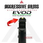 AGGRESSIVE ARMS EVOD DOVE MOUNT SYSTEM for Glock RMSc Slide Sight Adapter with Front FIBER OPTIC SIGHT + INSTALLATION KIT INCLUDED - Image 8
