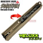AGGRESSIVE ARMS COMPLETE SOLUTION FDE SLIDE + HELUXX ONYX BARREL + UPPER PARTS INSTALLED For GLOCK 19 GEN 3 - RMR OPTIC CUT - 416R STAINLESS - SCALE GRIP - Image 9