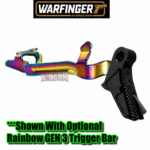 WARFINGER by Ranger Proof / JOHNNY GLOCK COLLABORATION VEX F3 "ALL" v2 STEALTH Black/Black "ADJUSTABLE VERSION" TRIGGER for GLOCK GEN 1 2 3 4 5 - 17 19 19X 20 21 22 23 24 26 27 31 32 33 34 35 37 36 38 39 43 43x 45 48 - Image 5
