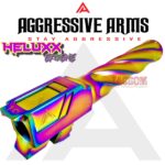 AGGRESSIVE ARMS ZYPERION SLIDE and HELUXX BARREL RAINBOW For GLOCK 19 GEN 3 - RMR OPTIC CUT - 416R STAINLESS - SCALE GRIP - Image 9