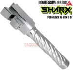 AGGRESSIVE ARMS POLISHED SHARX CUT TIGHT SPIRAL Match STAINLESS Barrel for GLOCK 19 GEN 1-5 - 9mm - Image 6