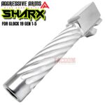AGGRESSIVE ARMS POLISHED SHARX CUT TIGHT SPIRAL Match STAINLESS Barrel for GLOCK 19 GEN 1-5 - 9mm - Image 3