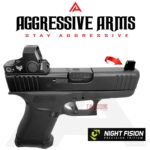 AGGRESSIVE ARMS Front NIGHT FISION TRITIUM TALL SUPPRESSOR SIGHT - CO WITNESS - Image 2