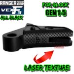 RANGER PROOF / JOHNNY GLOCK COLLABORATION VEX F3 "ALL" v2 STEALTH Black/Black "ADJUSTABLE VERSION" TRIGGER for GLOCK GEN 1 2 3 4 5 - 17 19 19X 20 21 22 23 24 26 27 31 32 33 34 35 37 36 38 39 43 43x 45 48 - Image 4