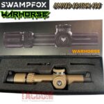 SWAMPFOX 1-6×24 RARE FDE WARHORSE FFP RIFLE SCOPE-GREEN DRAGOON MIL RETICLE TACDOM TACDOM (75545) - Image 2