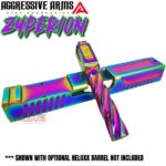 AGGRESSIVE ARMS SLIDE ZYPERION RAINBOW For GLOCK 19 GEN 3 - RMR OPTIC CUT - 416R STAINLESS - SCALE GRIP - Image 5