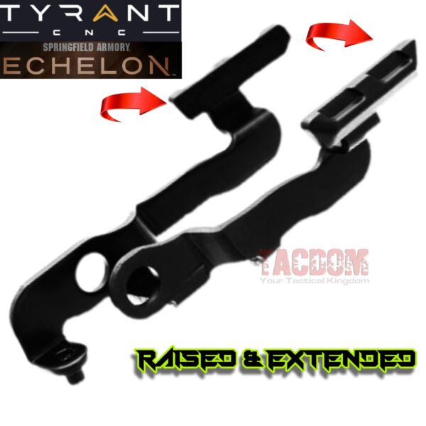 Tyrant CNC for Springfield Echelon BLACK EXTENDED and RAISED SLIDE CATCH RELEASE