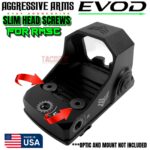 AGGRESSIVE ARMS EVOD SLIM Profile Optic Screws 6-32 X 3/8" & 1/4" FOR RMSC EVOD DOVE TAIL MOUNT - Image 2