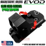 AGGRESSIVE ARMS EVOD SLIM Profile Optic Screws 6-32 X 3/8" & 1/4" FOR RMSC EVOD DOVE TAIL MOUNT - Image 3