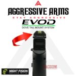 AGGRESSIVE ARMS EVOD DOVE MOUNT SYSTEM for Glock RMSc Slide Sight Adapter with Front NIGHT FISION TRITIUM SIGHT + INSTALLATION KIT INCLUDED - Image 5