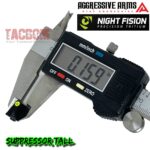 AGGRESSIVE ARMS Front NIGHT FISION TRITIUM TALL SUPPRESSOR SIGHT - CO WITNESS - Image 4
