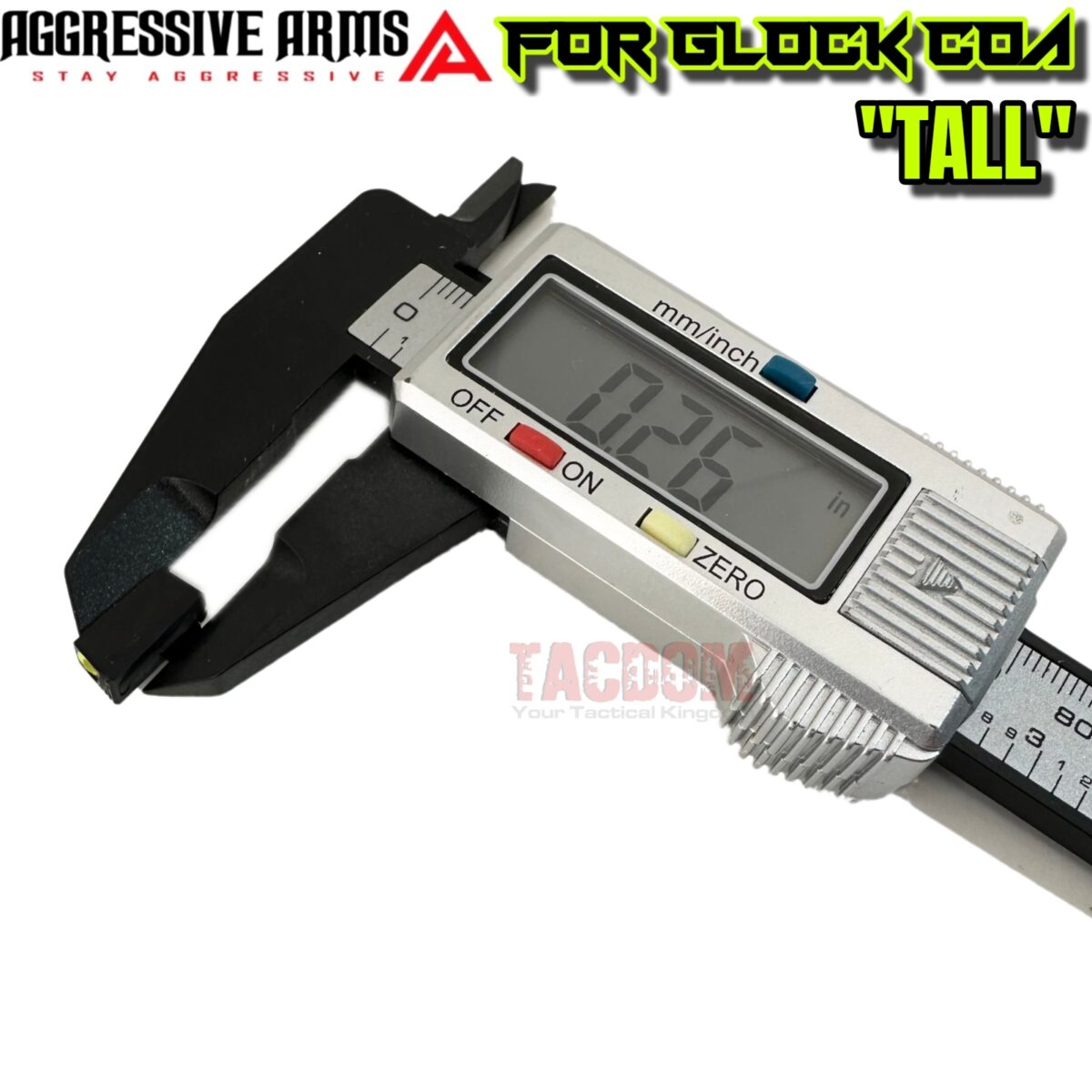 AGGRESSIVE ARMS TALL Height NIGHT FISION TRITIUM Sights for GLOCK COA 19 45 47 - Image 7