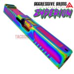 AGGRESSIVE ARMS ZYPERION SLIDE and HELUXX BARREL RAINBOW For GLOCK 19 GEN 3 - RMR OPTIC CUT - 416R STAINLESS - SCALE GRIP - Image 2