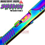AGGRESSIVE ARMS COMPLETE ZYPERION SLIDE +HELUXX BARREL RAINBOW+RAINBOW PARTS INSTALLED For GLOCK 19 GEN 3 - RMR OPTIC CUT - 416R STAINLESS - SCALE GRIP - Image 4