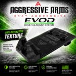 AGGRESSIVE ARMS EVOD DOVE MOUNT SYSTEM for Glock RMSc Slide Sight Adapter with Front FIBER OPTIC READY SIGHT + SLIM FLAT OPTIC SCREWS - Image 4