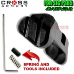 CROSS ARMORY EXTENDED ADJUSTABLE MAGAZINE CATCH SIG P365 w/ SPRING & SET SCREW / TOOL - Black Red Blue Purple Silver Gold & Rainbow - Image 14