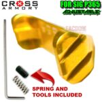 CROSS ARMORY EXTENDED ADJUSTABLE MAGAZINE CATCH SIG P365 w/ SPRING & SET SCREW / TOOL - Black Red Blue Purple Silver Gold & Rainbow - Image 12