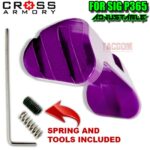 CROSS ARMORY EXTENDED ADJUSTABLE MAGAZINE CATCH SIG P365 w/ SPRING & SET SCREW / TOOL - Black Red Blue Purple Silver Gold & Rainbow - Image 11
