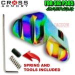 CROSS ARMORY EXTENDED ADJUSTABLE MAGAZINE CATCH SIG P365 w/ SPRING & SET SCREW / TOOL - Black Red Blue Purple Silver Gold & Rainbow - Image 10