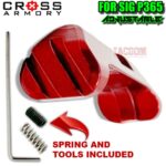 CROSS ARMORY EXTENDED ADJUSTABLE MAGAZINE CATCH SIG P365 w/ SPRING & SET SCREW / TOOL - Black Red Blue Purple Silver Gold & Rainbow - Image 8