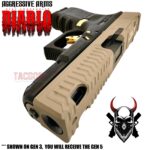 AGGRESSIVE ARMS DIABLO FDE TAN PORTED RMR Slide BARREL for GLOCK 19 GEN 5 COMPENSATED VAPOR PORTS - Image 7