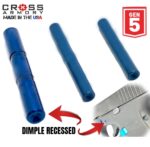 Cross Armory BLUE UPGRADE Performance Kit for GLOCK Gen 5 Extended Slide Lock Magazine Catch and Pins - Image 4