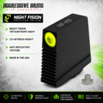 AGGRESSIVE ARMS EVOD DOVE MOUNT SYSTEM for Glock RMSc Slide Sight Adapter with Front NIGHT FISION TRITIUM SIGHT & SLIM FLAT OPTIC SCREWS - Image 2