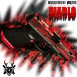 AGGRESSIVE ARMS DIABLO BATTLEWORN RED PORTED RMR Slide BARREL for GLOCK 19 GEN 3 COMPENSATED VAPOR PORTS - Image 6