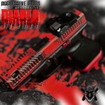 AGGRESSIVE ARMS DIABLO BATTLEWORN RED PORTED RMR Slide BARREL for GLOCK 19 GEN 3 COMPENSATED VAPOR PORTS - Image 2