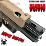 AGGRESSIVE ARMS DIABLO FDE TAN PORTED RMR Slide BARREL for GLOCK 19 GEN 3 COMPENSATED VAPOR PORTS - Image 4