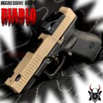 AGGRESSIVE ARMS DIABLO FDE TAN PORTED RMR Slide BARREL for GLOCK 19 GEN 3 COMPENSATED VAPOR PORTS - Image 2