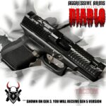 AGGRESSIVE ARMS DIABLO BLACK PORTED RMR Slide BARREL for GLOCK 19 GEN 5 COMPENSATED VAPOR PORTS - Image 8