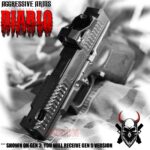 AGGRESSIVE ARMS DIABLO BLACK PORTED RMR Slide BARREL for GLOCK 19 GEN 5 COMPENSATED VAPOR PORTS - Image 2