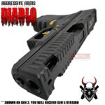 AGGRESSIVE ARMS DIABLO BLACK PORTED RMR Slide BARREL for GLOCK 19 GEN 5 COMPENSATED VAPOR PORTS - Image 11