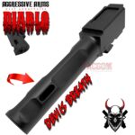 AGGRESSIVE ARMS DIABLO BLACK PORTED RMR Slide BARREL for GLOCK 19 GEN 3 COMPENSATED VAPOR PORTS - Image 10