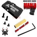 AGGRESSIVE ARMS DIABLO BLACK PORTED RMR Slide BARREL for GLOCK 19 GEN 3 COMPENSATED VAPOR PORTS - Image 3