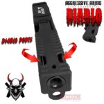AGGRESSIVE ARMS DIABLO BLACK PORTED RMR Slide BARREL for GLOCK 19 GEN 3 COMPENSATED VAPOR PORTS - Image 9