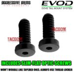 AGGRESSIVE ARMS EVOD DOVE MOUNT SYSTEM for Glock RMSc Slide Sight Adapter with Front NIGHT FISION TRITIUM SIGHT + INSTALLATION KIT INCLUDED & SLIM FLAT OPTIC SCREWS - Image 4