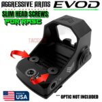 AGGRESSIVE ARMS EVOD DOVE MOUNT SYSTEM for Glock RMSc Slide Sight Adapter with Front NIGHT FISION TRITIUM SIGHT + INSTALLATION KIT INCLUDED & SLIM FLAT OPTIC SCREWS - Image 5