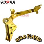 CROSS ARMORY USA GOLD PLATED Flat Face HYBRID Trigger with ENHANCED GOLD PLATED BAR for Glock GEN 1 2 3 4 - Image 4