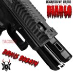 AGGRESSIVE ARMS DIABLO BATTLEWORN GREY PORTED RMR Slide BARREL for GLOCK 19 GEN 3 COMPENSATED VAPOR PORTS - Image 7