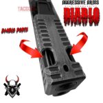 AGGRESSIVE ARMS DIABLO BATTLEWORN GREY PORTED RMR Slide BARREL for GLOCK 19 GEN 3 COMPENSATED VAPOR PORTS - Image 10