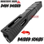 AGGRESSIVE ARMS DARK RAIDER RMR SLIDE & BLACK PORTED Barrel For GLOCK 19 GEN 3 - REDUCES RECOIL RISE WITH STYLE - Image 5