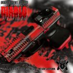 AGGRESSIVE ARMS DIABLO BATTLEWORN RED PORTED RMR Slide BARREL for GLOCK 19 GEN 5 COMPENSATED VAPOR PORTS - Image 2